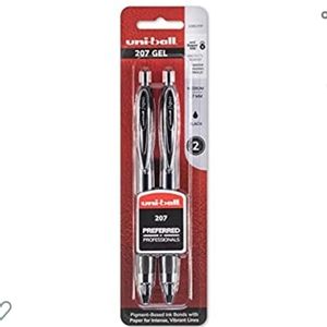 5/$15 Uni-Ball Gel Pens Med. Point Black 2 CT